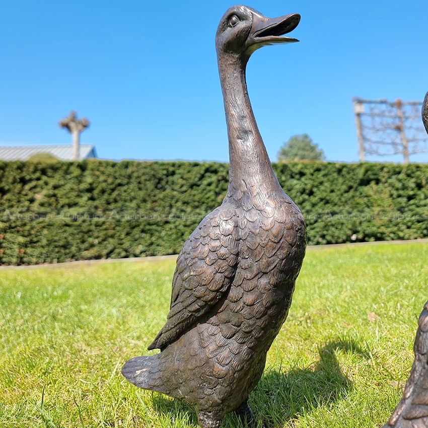 Statues de famille de canards pour jardin