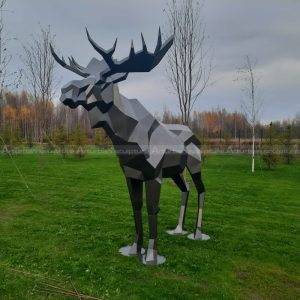 Metall-Elch-Gartenkunst