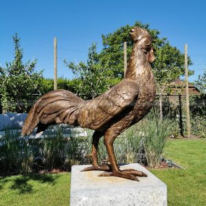 Outdoor-Hühnermonumente