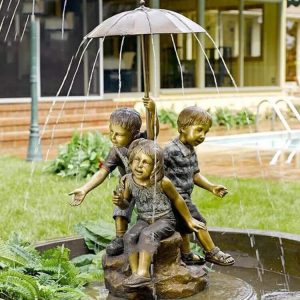 Fuente para niños en el jardín