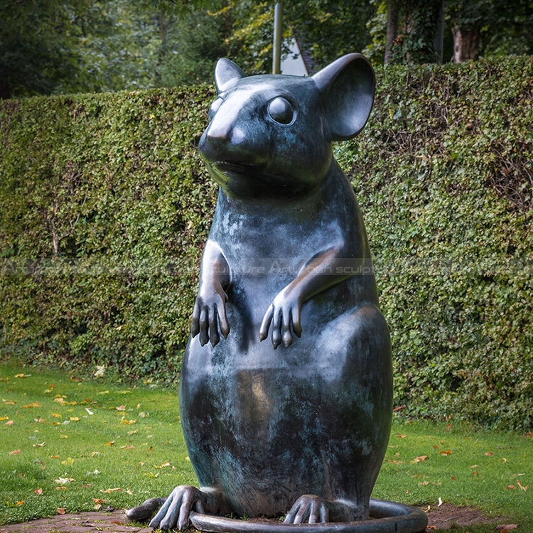 statua di topolino da giardino