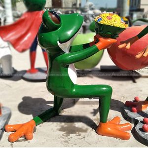 Froschskulptur für den Garten