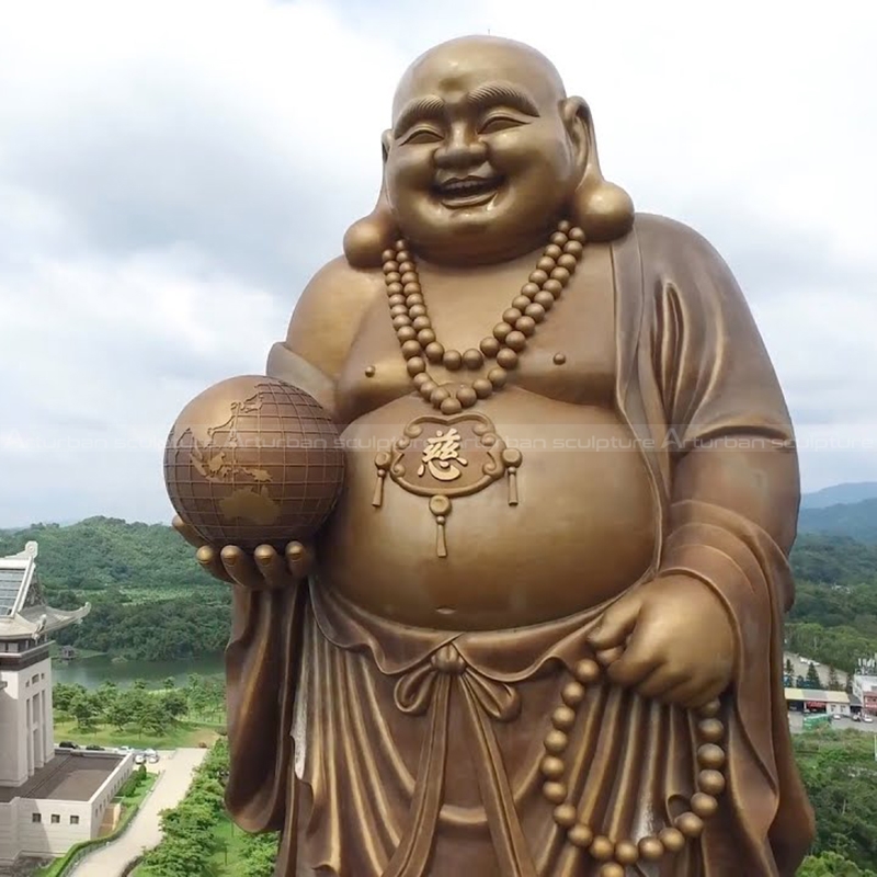 Statua di Buddha Felice per Giardino