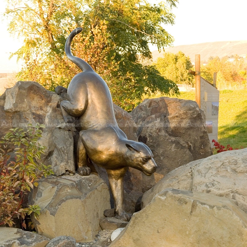Statue de couguar taille réelle