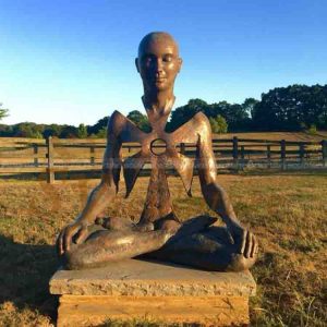 scultura di Buddha astratta