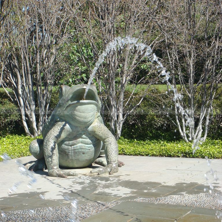 outdoor frog fountain
