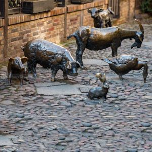 ornamentos de jardim de animal de fazenda