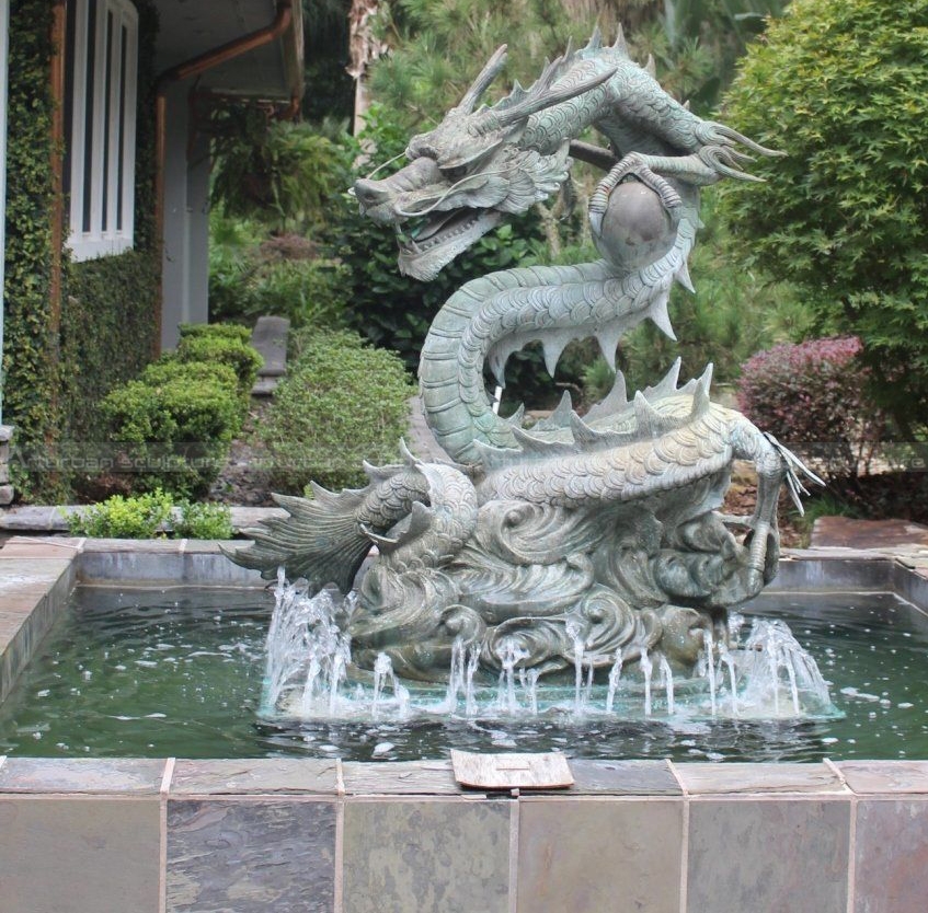 recurso de água com dragão