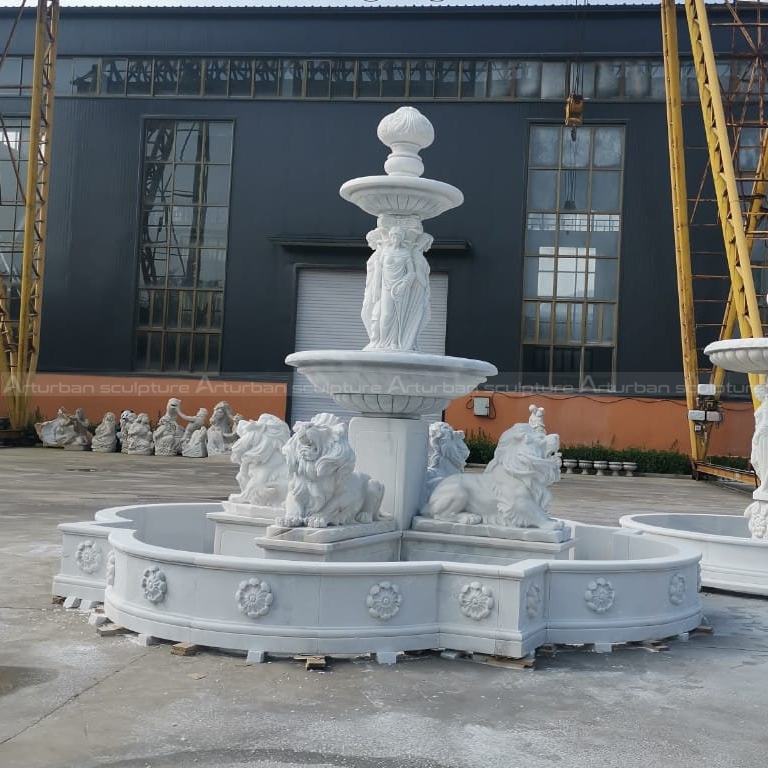 fonte de mármore para jardim