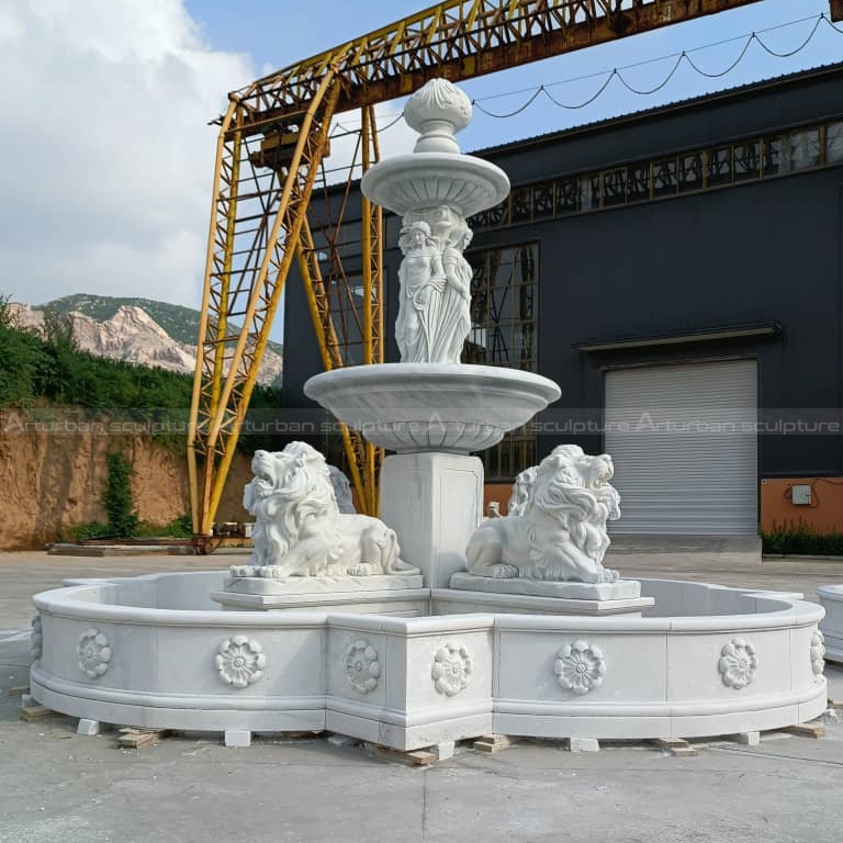 fonte de mármore para jardim