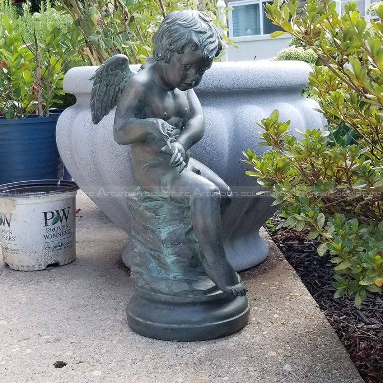 esculturas de querubins de jardim