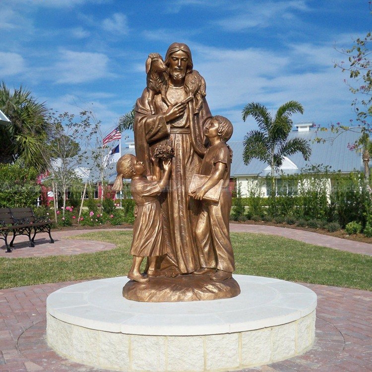Gartenstatuen von Jesus Christus