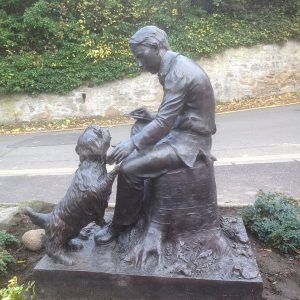 estátua de Robert Louis Stevenson