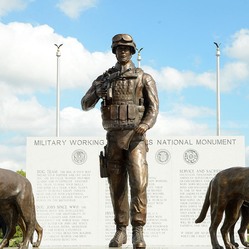 estátua de cachorro memorial