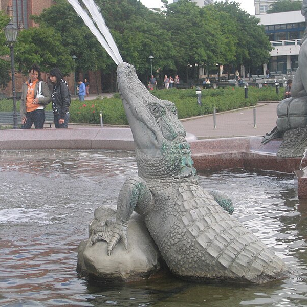 fontaine d'eau alligator