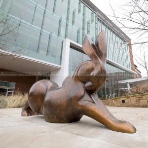 grande statue de lapin de jardin