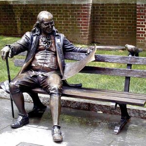 escultura de benjamin franklin