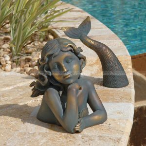Garten-Meerjungfrau-Statue