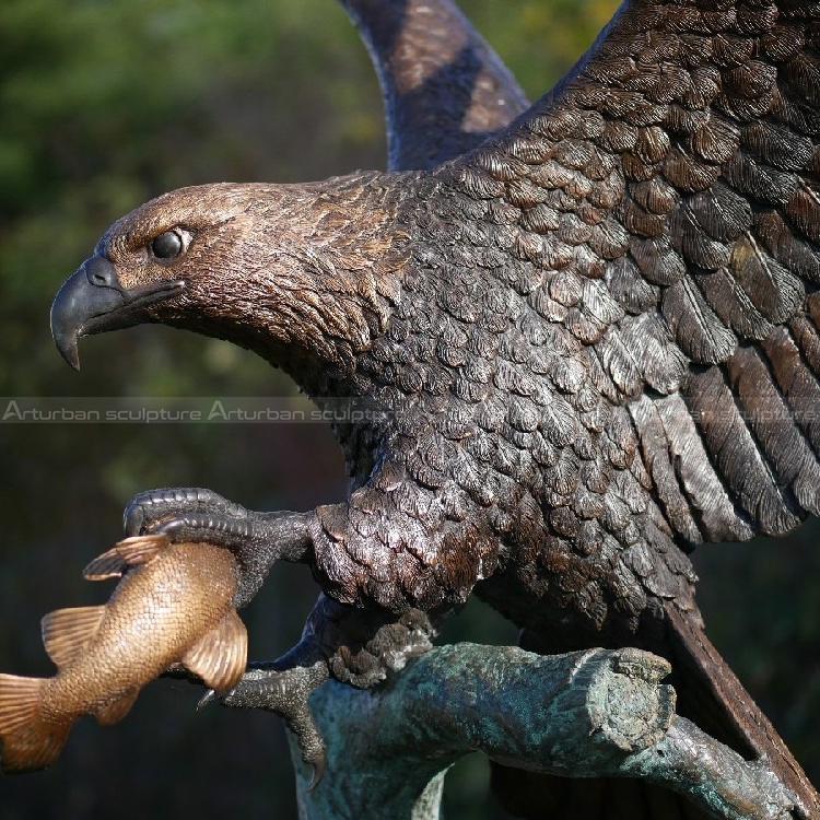Bronze Weißkopfseeadler Statue