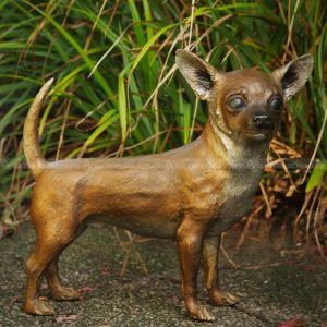 Außen-Chihuahua-Statue