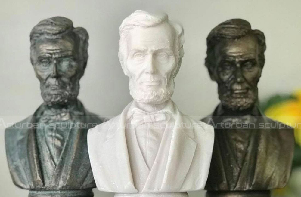 sculpture de buste de Lincoln