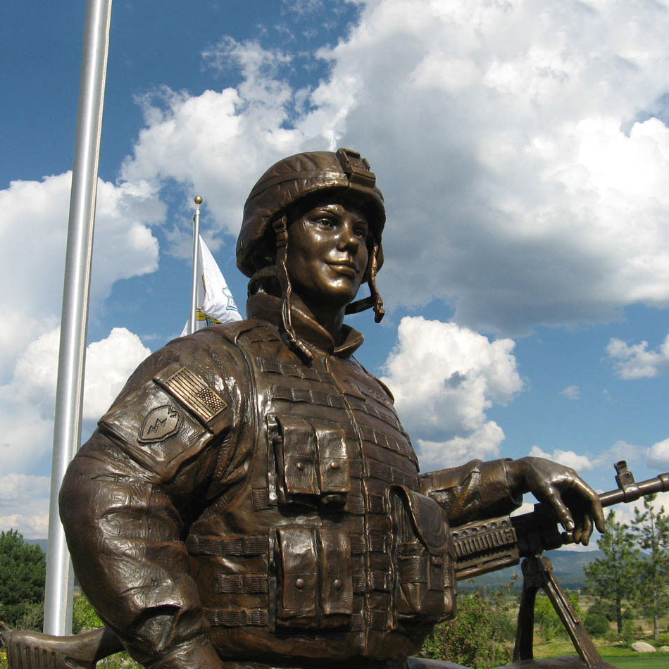 Maßgeschneiderte Soldatenstatue