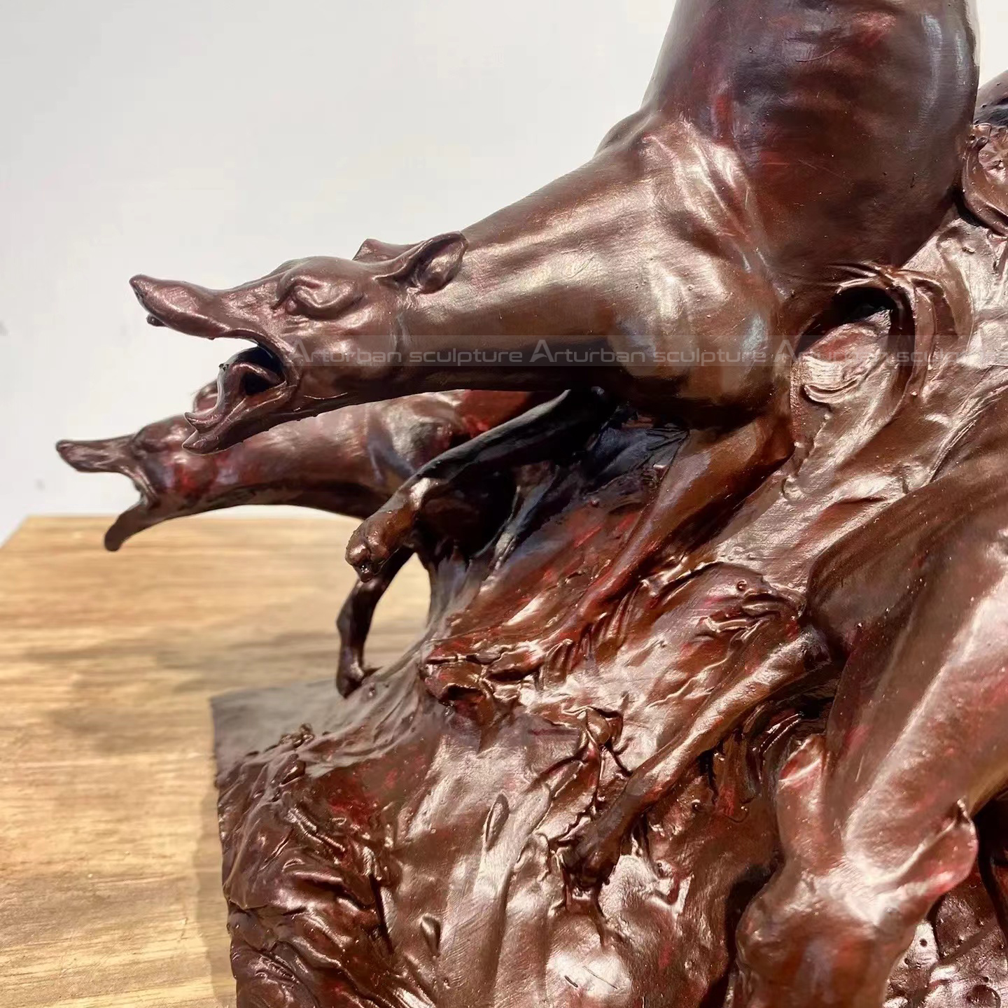 Grandes statues de chiens d'extérieur