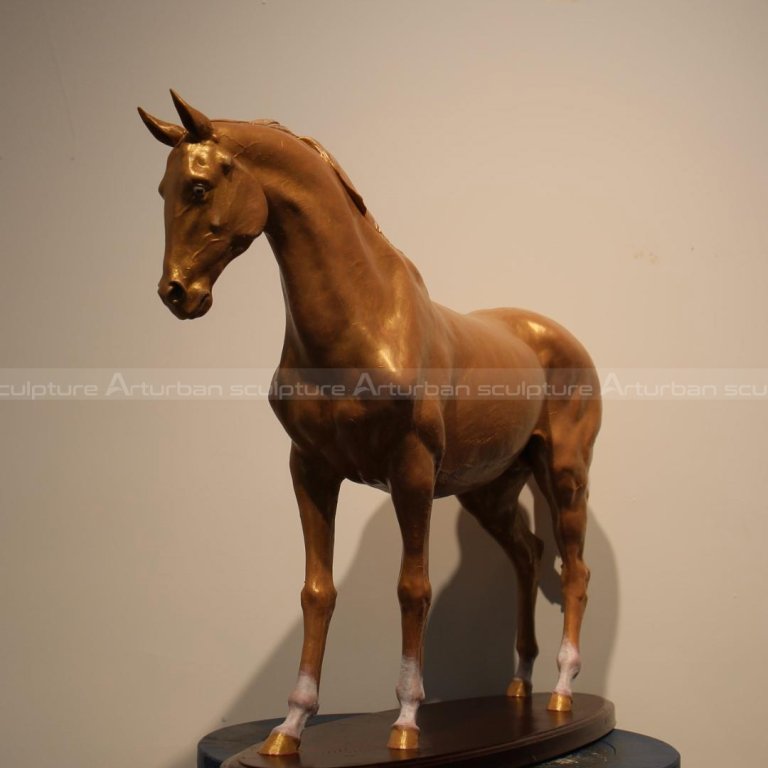 Kupferpferdstatue