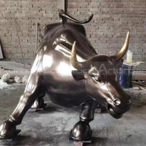 estatua de toro de bronce de Wall Street