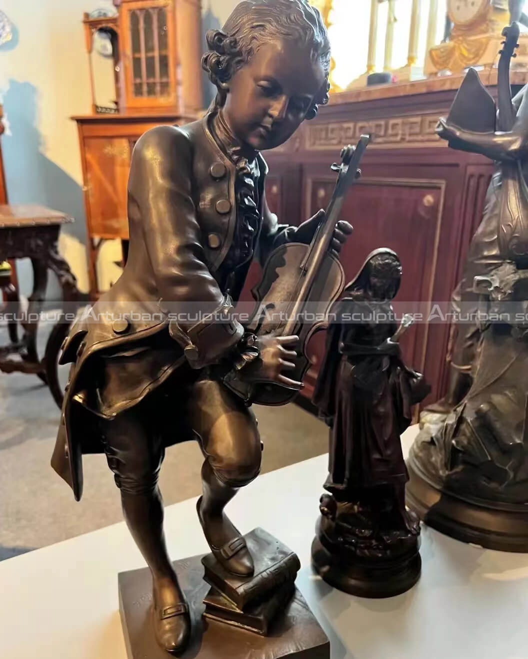 Statue en bronze de Mozart