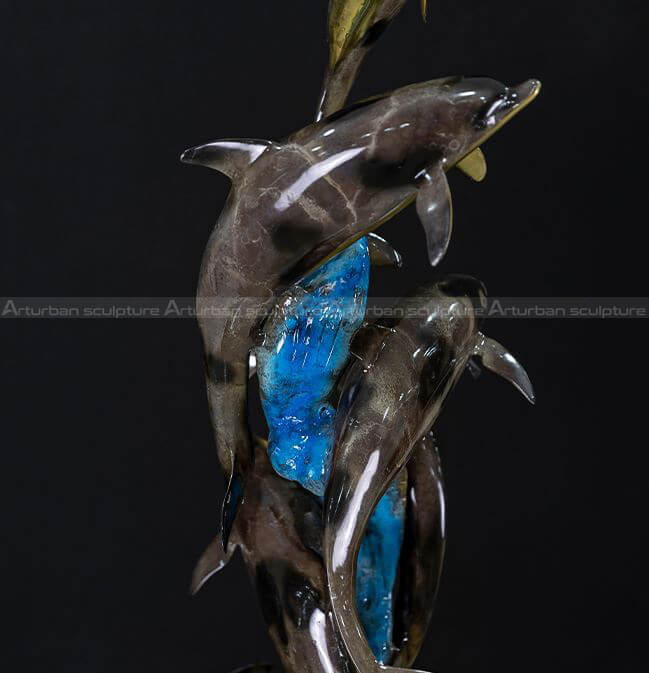 dolphin statue