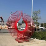 abstrakte Phoenix-Skulptur