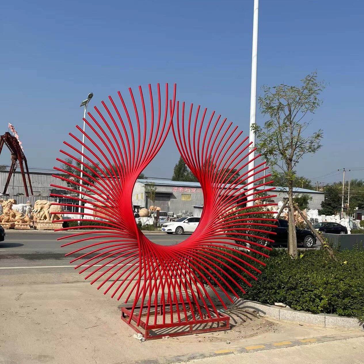 abstrakte Phoenix-Skulptur