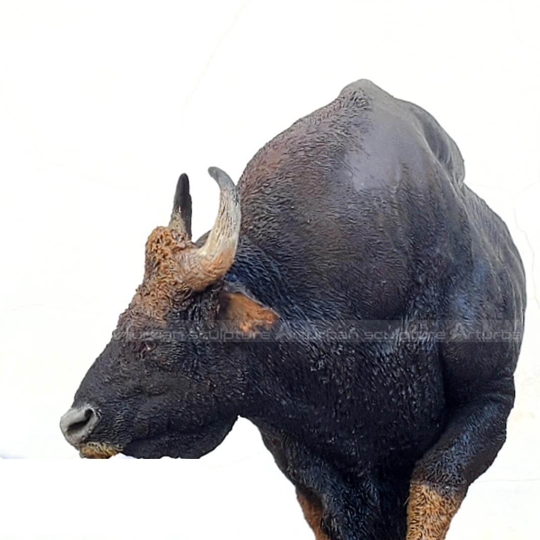 Statue de bison d'Europe