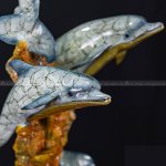copper dolphin statue - Image 3