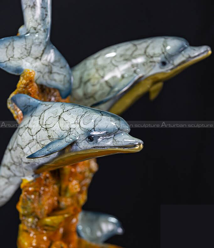 dolphin statue