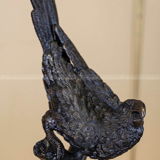 parrot statue