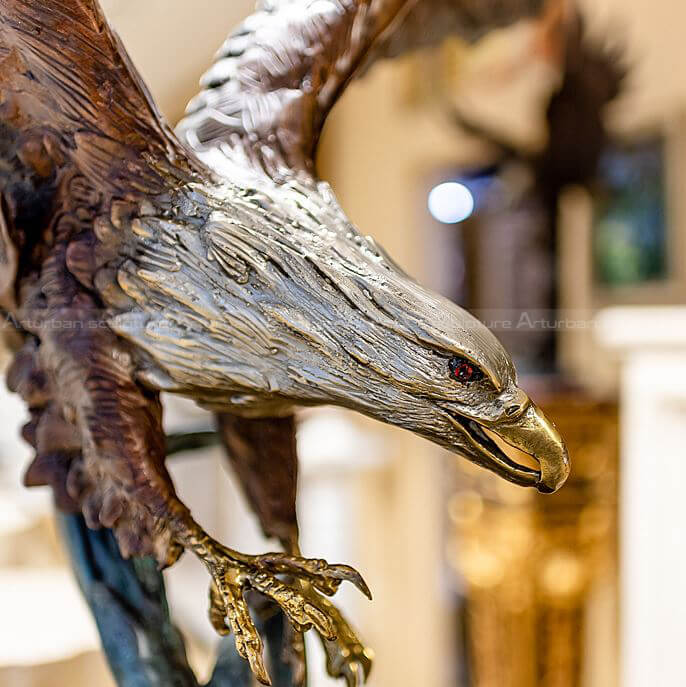 large eagle statue