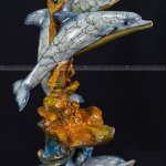 copper dolphin statue - Image 5