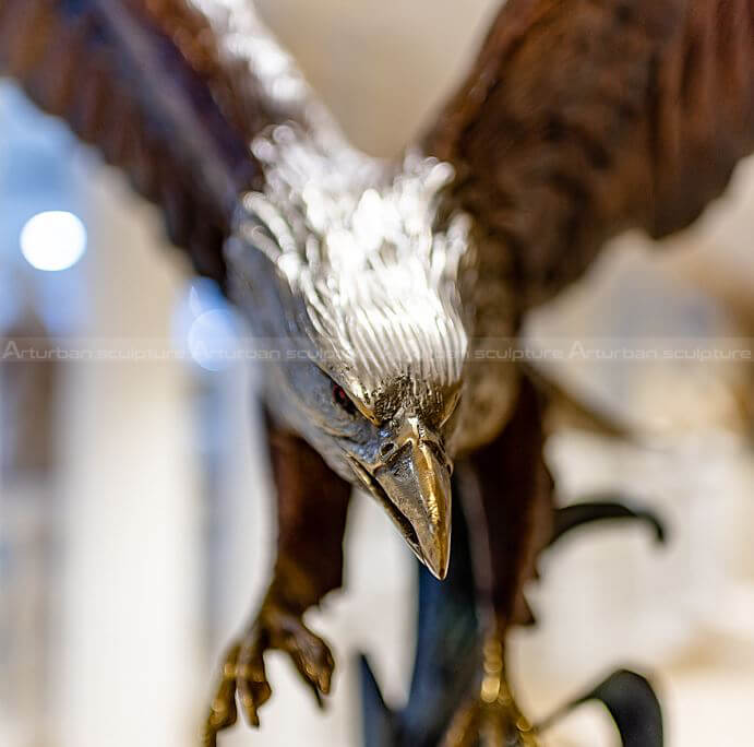 large eagle yard statue