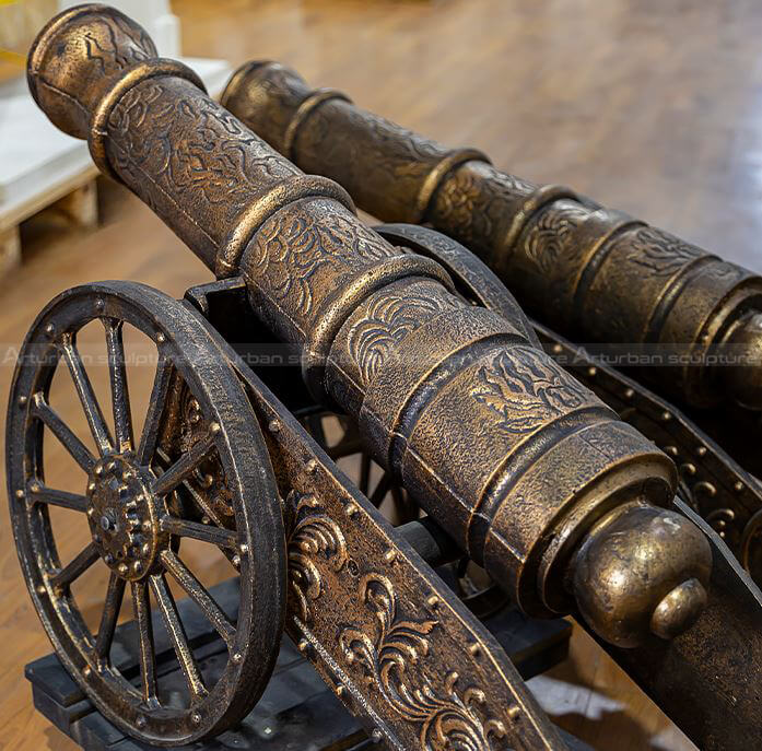 large cannon sculpture