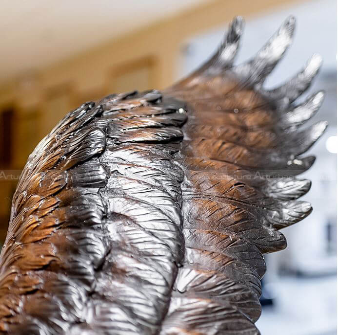 large eagle yard statue