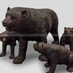 statue d’ours avec ourson - Image 3
