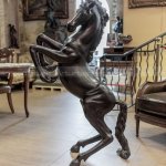 Estatua de caballo de bronce a tamaño natural en venta