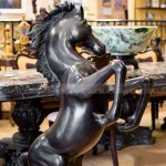 Estatua de caballo de bronce a tamaño natural en venta