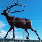 Hirsch-Gartenstatuen