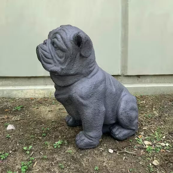 bulldog statue home depot