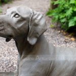 Schwarzer Labrador-Gartendekoration