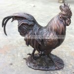 Escultura de Galinha de Metal para Jardim