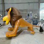 Cartoon Lion Statue